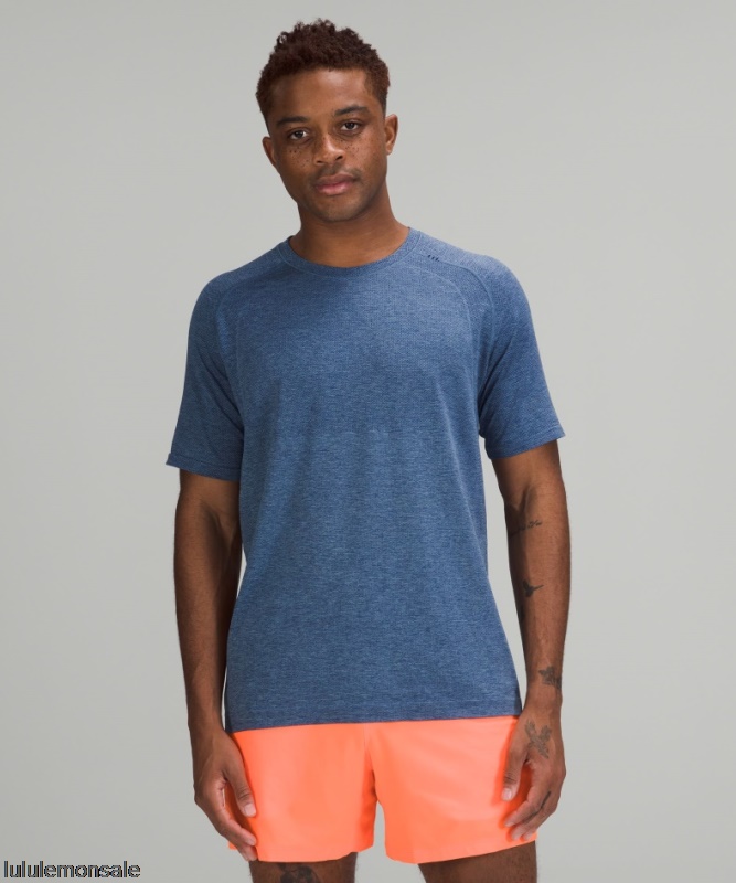 Lululemon Deutschland DELULU782 | Midnight Shadow Metal Vent Tech Kurzarmshirt 20